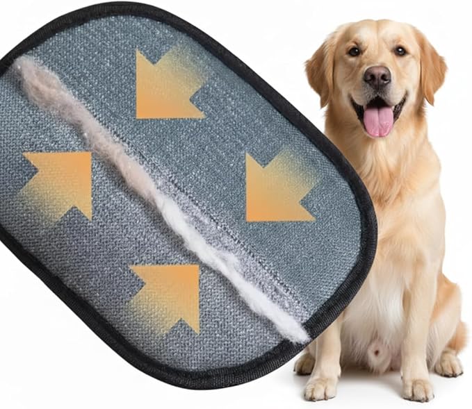 Magic Pet Hair Removal Brush – Upgraded Pet Hair Remover Glove for Dogs & Cats, Efficient Grooming Glove Brush for Furniture, Sofa, Couch & Clothing, Reusable Pet Hair Removal Tool – 1PCS