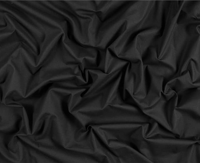 AK TRADING CO. Muslin Fabric/Textile - Draping Fabric - Black 2 Yards Medium Weight - 100% Cotton (60in. Wide)