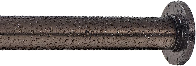 Ivilon Tension Curtain Rod - Spring Tension Rod for Windows or Shower, 54 to 90 Inch. Oil Rubbed Bronze ORB