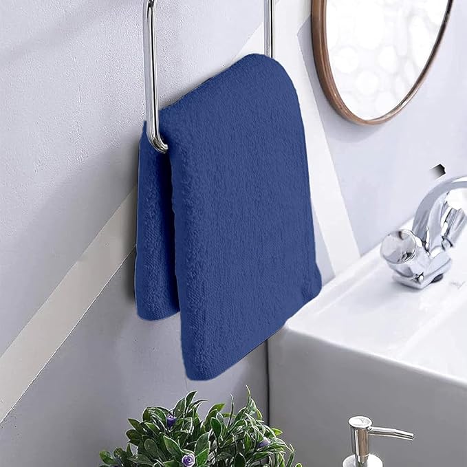 TOALLA 100% Cotton Washcloth 60 Pack|700 GSM|Soft Washcloth For Face|Wash cloths Bulk Pack|Wash cloth For Body And Face|Highly Absorbent|Fingertip Towel|Washcloths For Bathroom|12 x 12 Inche|ROYALBLUE