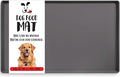 DogBuddy Dog Food Mat – Waterproof Dog Bowl Mat for Food and Water, Silicone Pet Feeding Mats for Floors, Non-Slip Placemat with High Edges for Dogs Bowls, Puppy Essentials (Small: 19"x12", Shadow)