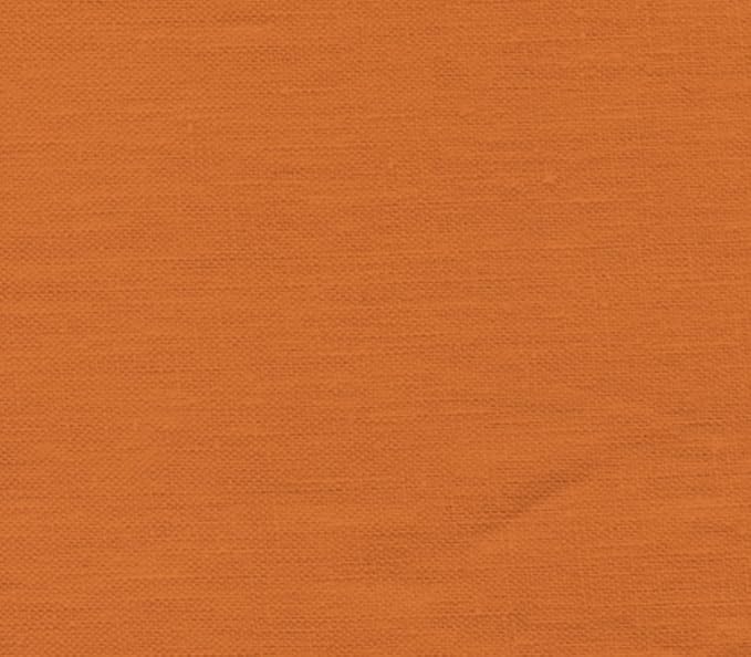 100% Linen Upholstery Fabric 7.5 oz 60" Inches Wide Perfect for Clothing and Garment DIY Arts & Craft Sold by The Yard (Melon)