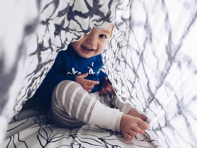 aden + anais Silky Soft Swaddle Blanket,100% Viscose from Bamboo Muslin Blankets for Girls & Boys, Baby Receiving Swaddles, Ideal Newborn & Infant Swaddling Set, 3 Pack, Pebble Shibori