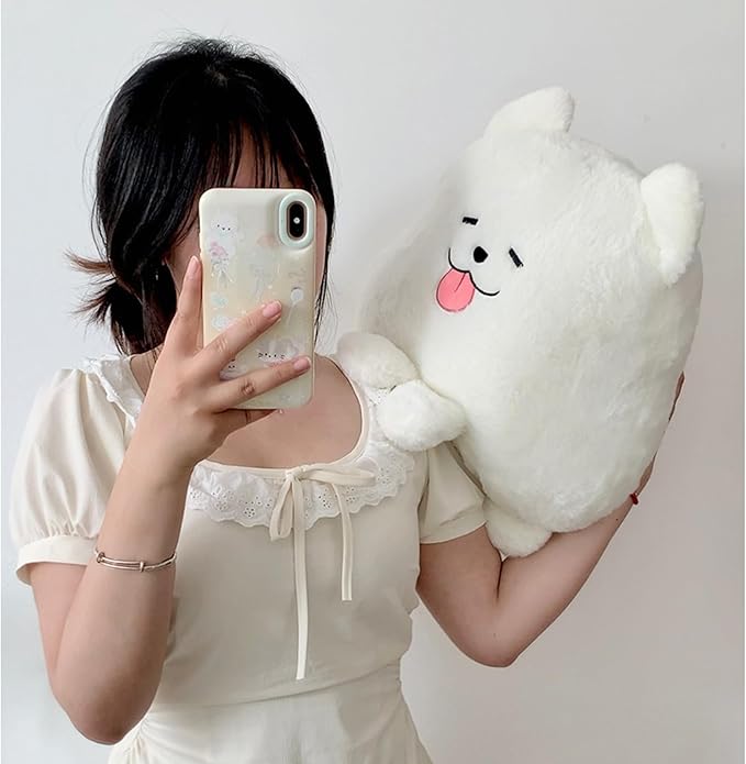 Goylmc Dog Plush Pillow,Dog Stuffed Animal, Home Decoration Gift for Kids Boys Adults (14 inch)