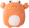 lannery Crab Plush Pillow, Crab Plushies Toy Kawaii Crab Stuffed Animal Toy Gifts for Room Decor Birthday, 16 inch