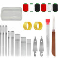 37pcs Big Eye Steel Needles Sewing Hand Tool Kit with Storage Box,Stainless Steel Needles Sewing Kit,Portable Sewing Working Kit,Needles Thread Hand Repair Tools for Beginners,Home,Handcraft Lovers
