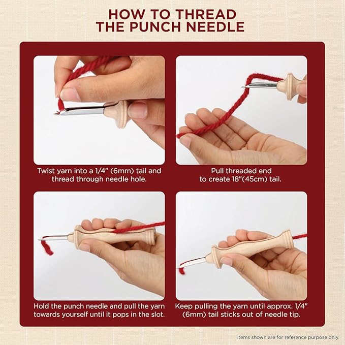 The Oxford Company Punch Needle Kit (Peach Pear)