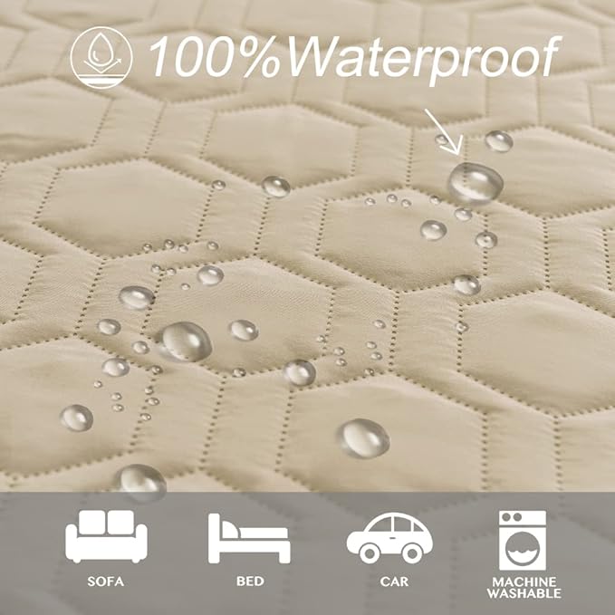 Tcksstex Waterproof and Anti-Slip Dog Bed Cover and Pet Blanket Sofa Pet Bed Mat ，car Incontinence Mattress Protectors Furniture Couch Cover for Most Cats Dogs, Pets