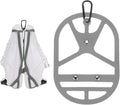 TIXIPEM Shoe Holster for Backpack [1SET] - Elastic Silicone Footwear Holder with Clip Use for Travel & Outdoors & Sports - [Gray-M] Hang Extra Shoes Cleats Boots