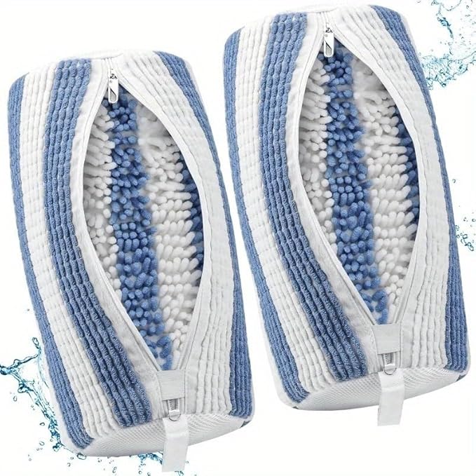 Meruya XXL Shoe Washing Machine Bag-Set of 2 Shoe Washing Bags for All Shoe Sizes, 360° Deep Clean Laundry Bag, Reusable Shoe Bag for Washing Machine, Shoe Cleaning Bag for Sneakers Tennis Shoes Sock