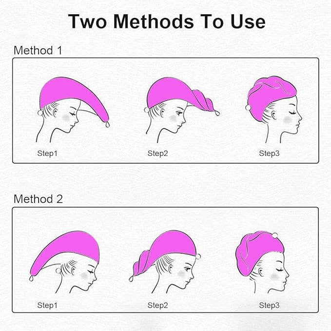 URAQT Microfiber Hair Towel Wrap for Woman, 3 Pack Hair Turbans for Wet Hair, Quick Dry Hair Turban for Drying Curly Long Thick Hair