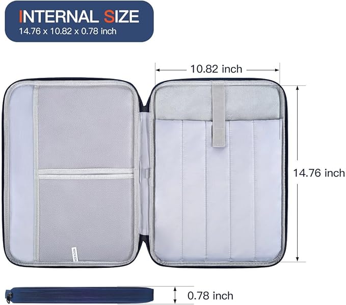 Laptop Carrying Sleeve Compatible with Apple MacBook Air 15 inch M4 M3 M2 chip A3241 A3114 A2941 2025-2023,15" Microsoft Surface Laptop 6/5/4/3 Protective Case, Computer Waterproof Traveling Bag- Blue