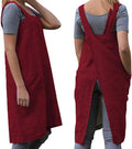 Women's Practical Cross Back Pinafore Apron with Large Pockets Home Kitchen,Restaurant,Coffee house,Cooking Gardening Works