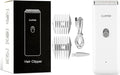Tileon Dog Clippers,Quiet Washable USB Rechargeable Cordless Dog Grooming Kit,Electric Pets Hair Trimmers Shaver Shears for Dogs and Cats White