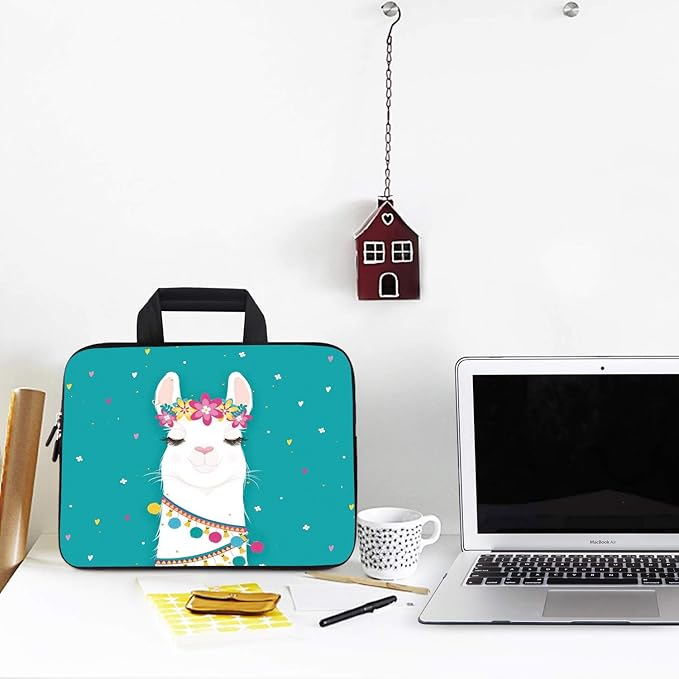 AMARY 11.6" 12" inch Laptop Handle Bag Neoprene Notebook Carrying Pouch Chromebook Sleeve Ultrabook Case Tablet Cover Fit Apple MacBook Air HP DELL Lenovo Asus Samsung (Alpaca)