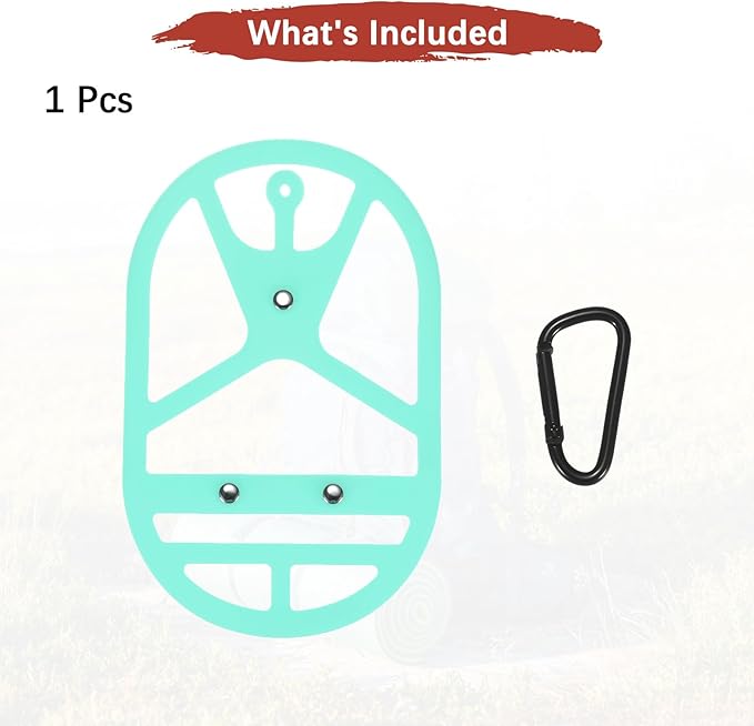 TIXIPEM Shoe Holster for Backpack [1SET] - Elastic Silicone Footwear Holder with Clip Use for Travel & Outdoors & Sports - [Cyan-Blue-XL] Hang Extra Shoes Cleats Boots