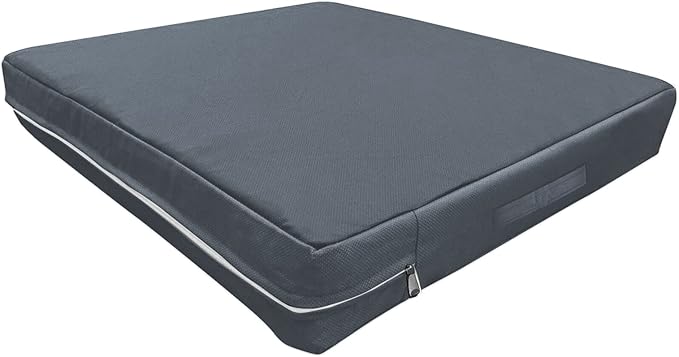 ANANMEI Waterproof Dog Bed Protector. (53 L x 42 W x 5 H inches) Washable Removable Orthopedic, Cooling Gel and Memory Foam Pet Bed Cover. Cover only. (Gray)