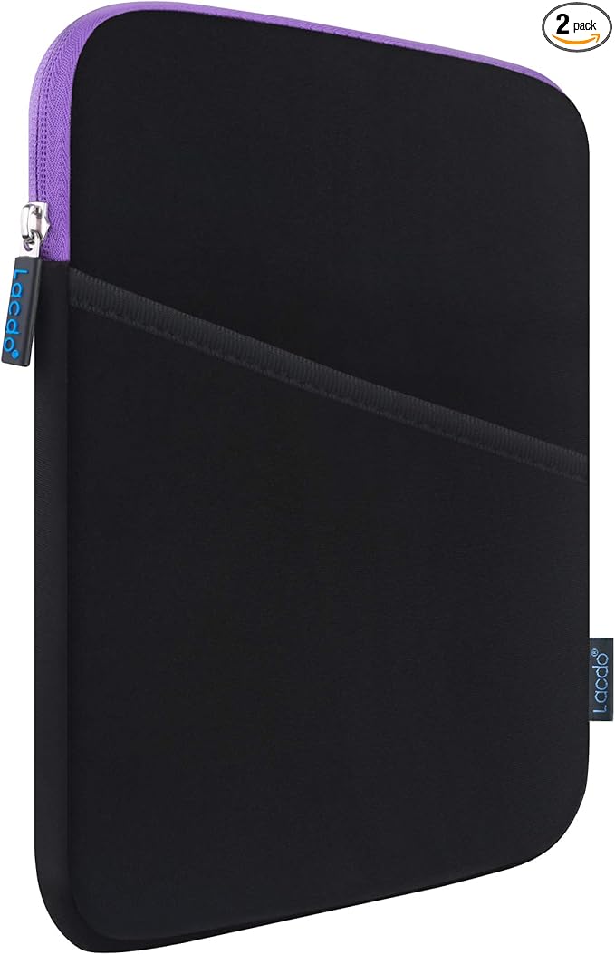 Lacdo Tablet Sleeve Case for 11 inch iPad A16 / 11 inchs iPad Pro M5 M4 / 11" iPad Air M3 M2 / 10.9" iPad / 10.2" iPad / 10.9" ipad Air / 11 Inch Samsung Galaxy Tab A9+ Bag, Fit Magic Keyboard, Purple