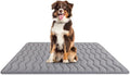 Bubble bear Dog Crate Mat - Upgraded Thick, Ultra Soft, Washable & Anti-Slip Kennel Pad for Small/Medium/Large Dogs, Dark-Hued to Hide Stains (59"x35")