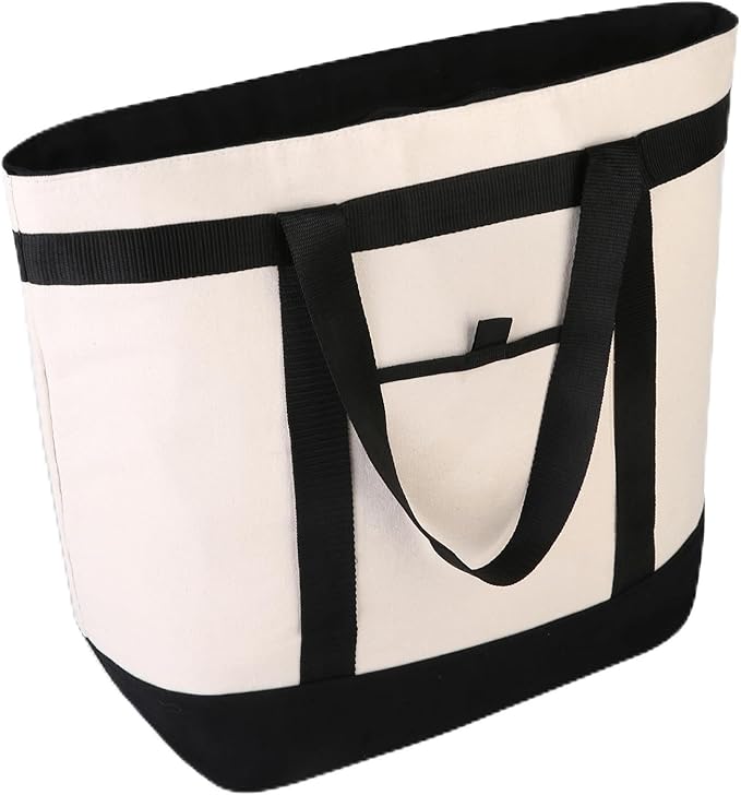 mosago Insulated Cooler Tote Bags, DIY Your Creative Designs, The Tote Transforms from Grocery Runs to Weekend Adventures, Large Leak Proof Food Delivery Bag Frozen/Thermal Foods, Collapsible