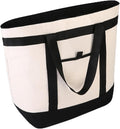 mosago Insulated Cooler Tote Bags, DIY Your Creative Designs, The Tote Transforms from Grocery Runs to Weekend Adventures, Large Leak Proof Food Delivery Bag Frozen/Thermal Foods, Collapsible