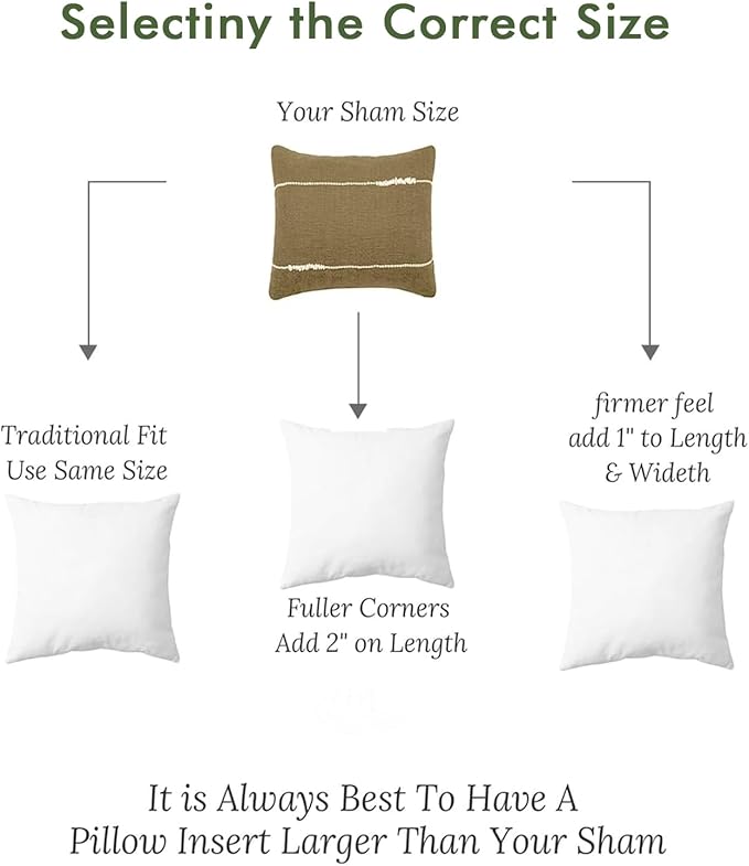 TOPGREEN Feathers Down Pillow Inserts 12x12, Set of 2, 100% Organic Cotton Shell, Soft Decorative Square Throw Pillows for Living Room Sofa, Couch, or Bed (White)