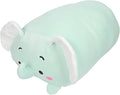 TemBe 23.6 inch Cute Large Elephant Plush Stuffed Animal Pillow, Very Soft Squish Mellow Hugging Toy Gifts for Bedding, Kids Sleeping Cute Pillow (Green Elephant)