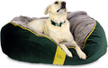 CozyOne Mia Collection Self-Warming Oval Dog Bed - Ultra-Soft Plush Dream Pet Bed with Removable Velvet Cover- Cozy Dog Beds for Medium Dogs (36x32x10 Inch, Green) - Made in USA