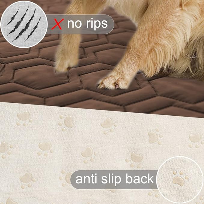 Tcksstex Waterproof and Anti-Slip Dog Bed Cover and Pet Blanket Sofa Pet Bed Mat car Incontinence Mattress Protectors Furniture Couch Cover for Most Cats Dogs, Pets