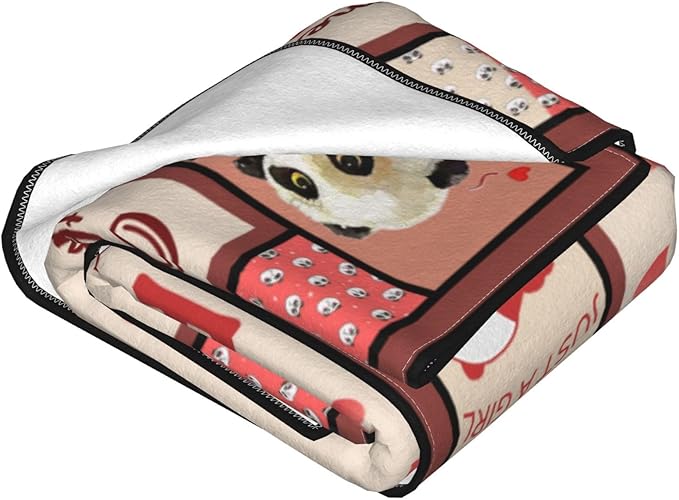 Panda Blanket Panda Throw Blanket Soft Fleece Flannel Bedding Gifts for Men Boys Women Girls Lovers Adults Stuff Plush for Couch Sofa Bed Room Decor 50"X60"