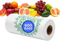 ASSUREPAK Clear Produce Bags Roll - 600 Bags - 12"x20" – HDPE - (11 Microns) – Plastic for Grocery, Reusable Produce, Small Business, Plastic Bag, Food Bag, Storage Use, Natural Color