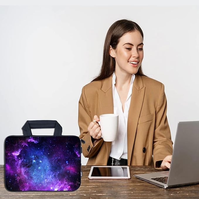 AMARY 11.6" 12" inch Laptop case chromebook case Neoprene Notebook Carrying Pouch Chromebook Sleeve Ultrabook Case Tablet Cover Fit Apple MacBook Air HP DELL Lenovo Asus Samsung (Stars)