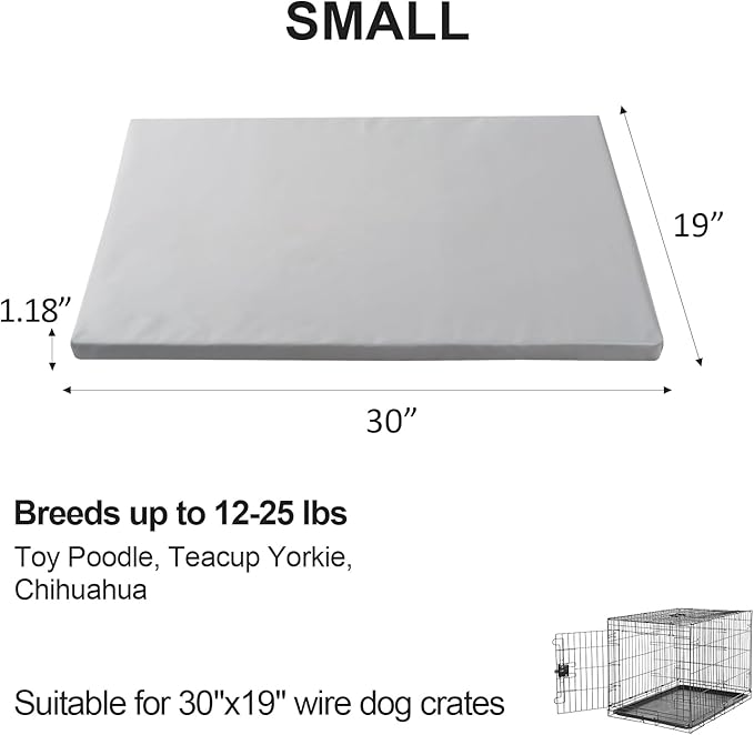 Liliowons Dog Mat,19"x 30"Dogs Crate Pad,Indoor Non-Slip & Waterproof Dog Mat,Easy Wipe Clean in Seconds，Sleeping for Floor,Car,Sofa,Crate