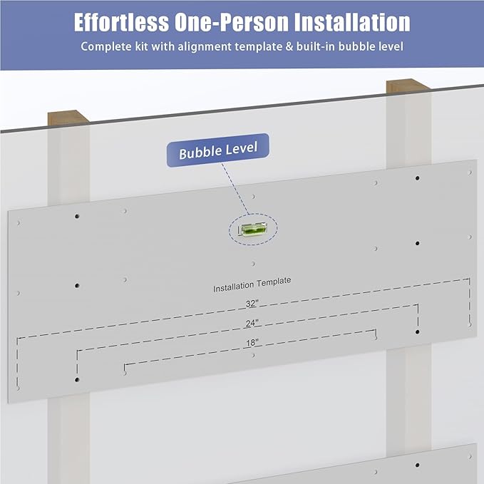 Jusgym 2-Pack 2x4ft Garage Shelving Wall Mounted, 2' x 4' Heavy Duty Garage Storage Shelves with Hooks, 400LB Capacity