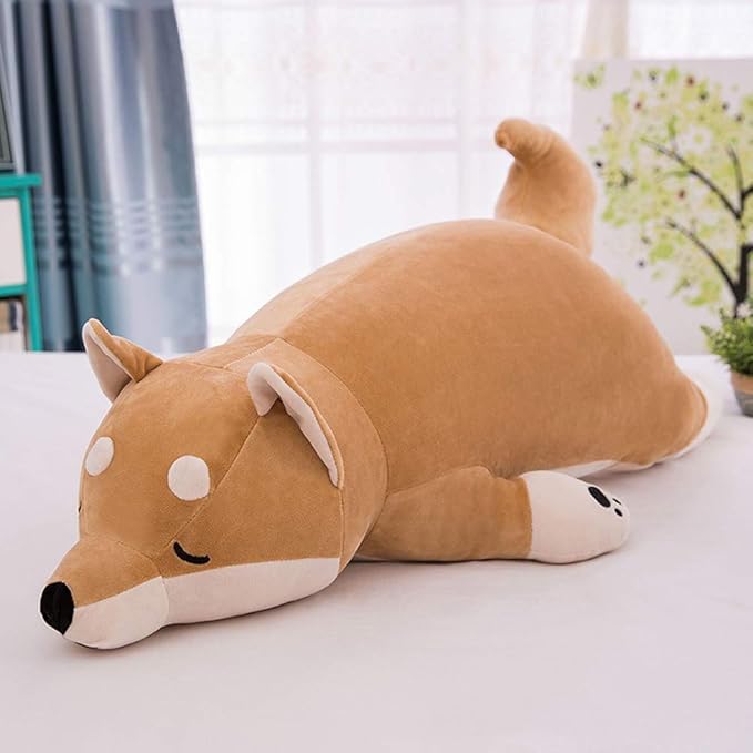 VSFNDB Stuffed Plush Shiba Inu Animal Toy 20 Inch Dog Corgi Akita Animal Stuffed Plushies Super Soft Cute Cuddly Pillow Cushion Stuff Dolls Gift for Children Kids Boys Girls Room Decoration, 20Inches