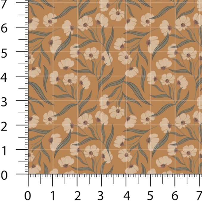 Cotton Patchwork Quilting Fabric Panel – 155×100 cm, 100% Cotton, Made in Türkiye (PRT_KUP 01-001) (Autumn Vintage, 6pcs 50x50cm)
