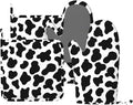 Cow Print Oven Mitts and Pot Holders Sets Silicone Black White Cow Print Kitchen Mitts Potholders Heat Resistant 4Pcs Farmhouse Cowhide Oven Gloves Hot Pads for Kitchen Baking Cooking