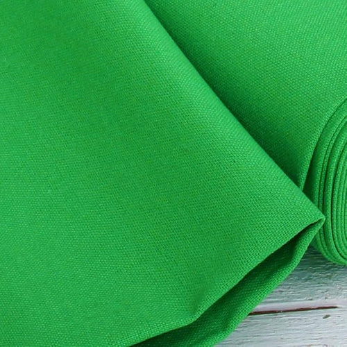 3 Yard Cut of Threadart Linen Fabric - Premium Cotton Linen Fabric for Embroidery, Cross Stitch, Apparel, Canvas, Home Décor- 55" Width - Kelly Green