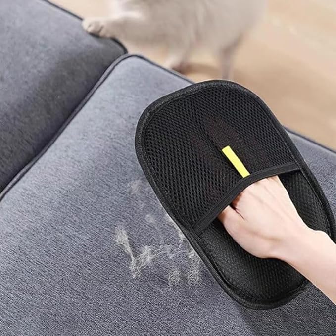 Unique Valley Pet Hair Removal Glove for Cats & Dogs, Upgraded Five-Finger Electrostatic Pet Hair Gloves, Reusable Magic Brush Pet Hair Remover Tool for Couch, Carpet, Car Seat