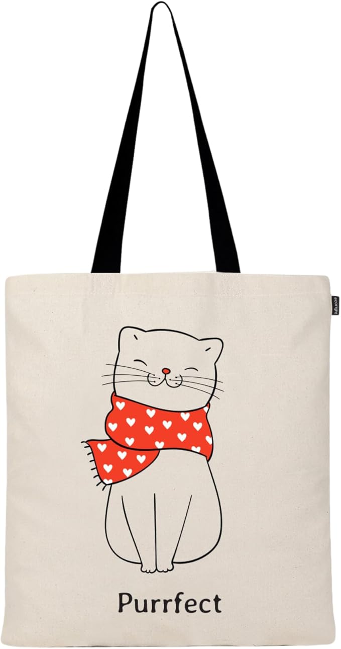 Eco Right Tote Bag for Women, Reusable Grocery Bag, Canvas Tote Bag for Shopping, Cotton Bag for Daily Use, Gifts for Women