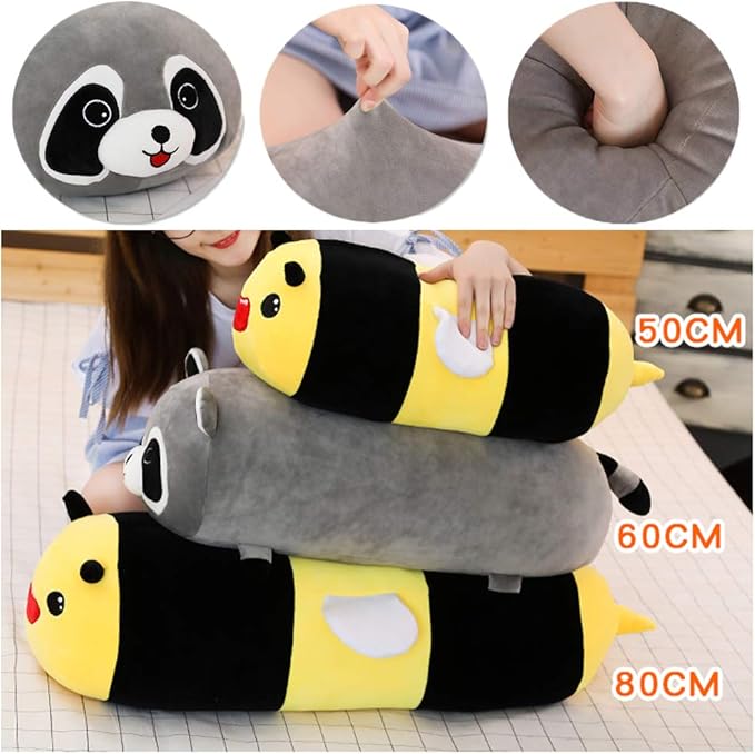 sofipal Panda Plush Pillow, Panda Stuffed Animal Cute Plushie Animal Toy Gifts for Kids Birthday,Christmas,Valentine 23.6"