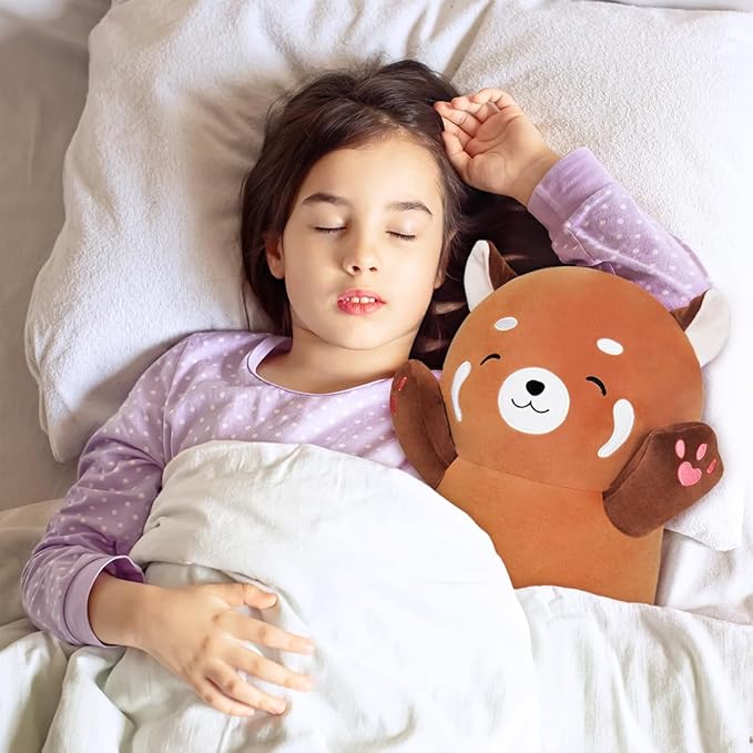 MIAOHAHA Long Plush Raccoon Pillow - Cute Plush Toy Doll Stuffed Animal Hugging Pillow for Sleeping Gift for Kids and Girls (90cm/35.4in)