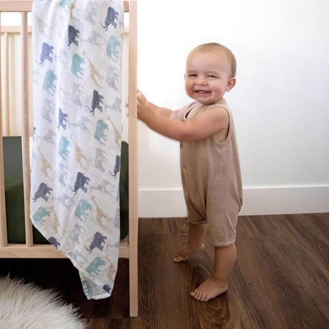 aden + anais Silky Soft Swaddle Blanket, Boutique Muslin Blankets for Girls & Boys, Baby Receiving Swaddles, Ideal Newborn & Infant Swaddling Set, Perfect Shower Gifts, 3 Pack, Expedition
