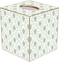Marye-Kelley, Avignon Provencial Print Decoupage Rectangular Sage Green Tissue Box Cover