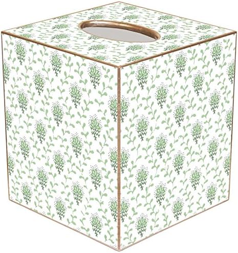 Marye-Kelley, Avignon Provencial Print Decoupage Rectangular Sage Green Tissue Box Cover