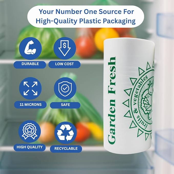 ASSUREPAK Clear Produce Bags Roll -1800 Bags - 12"x20" – HDPE - (11 Microns) – Plastic for Grocery, Reusable Produce, Small Business, Plastic Bag, Food Bag, Storage Use, Natural Color