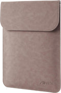 Allinside 13-13.3 inch Laptop Sleeve Case for MacBook Pro 14 2021–2024 (A2918, A2992, A3112, A3401, A3185)/MacBook Air 13 2010-2017/MacBook Pro 13 2010-2015, PU Suede Leather Laptop Case Cover, Pink