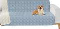 ZNSAYOTX Ultimate Cozy Blankets (52"x82") 100% Waterproof Bed Mat Blanket for Dog Pets, Couch Sofa Protector with Non-Slip Back Washable Durable, Pee Scratch Proof Easy to Clean (Grey Blue)