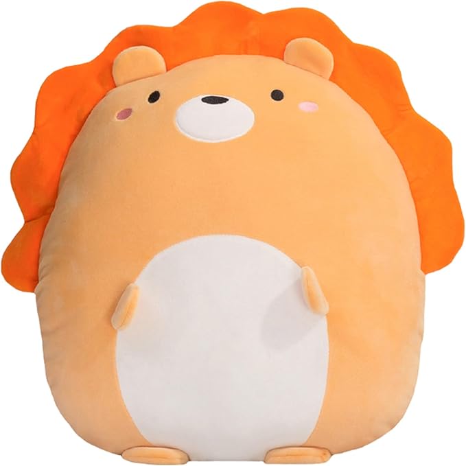 Zielind Lion Plush Pillow Soft Lion Stuffed Animal Plush Toy Plush Animal Hugging Pillow Gifts for Birthday, Valentine, Christmas, 16 inch