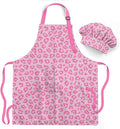 SANDJEST Kids Apron with Chefs Hat Set, Kitchen Apron Gifts